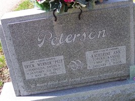 ERICK WERNER (PETE) PETERSON ERICK WERNER (PETE) PETERSON