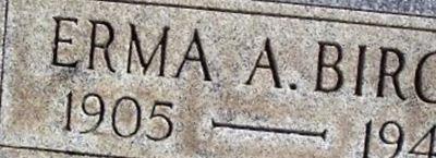 Erma A. Birch Erma A. Birch