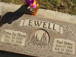 Erma Lu Ewell Erma Lu Ewell