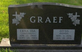 Erna Ida Zimmermann Graef Erna Ida Zimmermann Graef