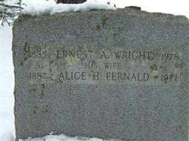 Ernest A Wright Ernest A Wright