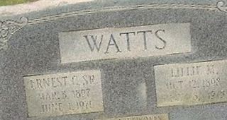 Ernest C Watts, Sr Ernest C Watts, Sr