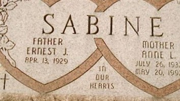 Ernest J. Sabine, Sr Ernest J. Sabine, Sr