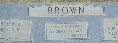 Ervin W Brown