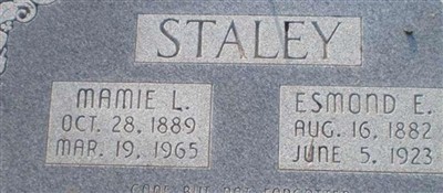 Esmond E Staley Esmond E Staley