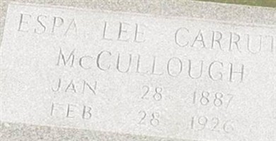 Espa Lee Carruth McCullough Espa Lee Carruth McCullough