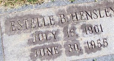 Estelle B. Hensley Estelle B. Hensley