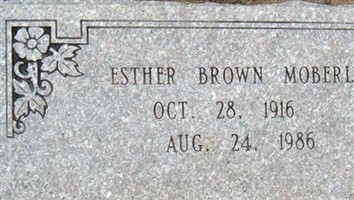 Esther Brown Moberly Esther Brown Moberly