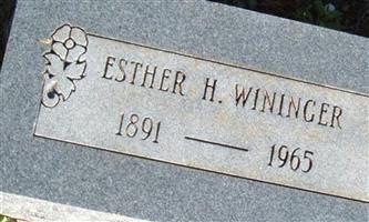 Esther H. Wininger