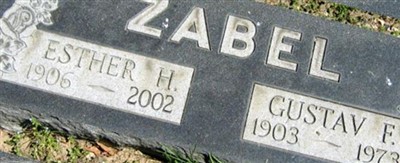 Esther H. Zabel Esther H. Zabel