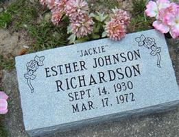 Esther "Jackie" Johnson Richardson