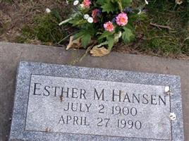 Esther M Hansen