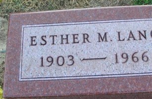 Esther M. Lang
