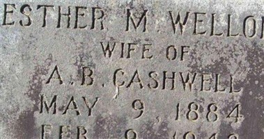 Esther M. Wellons Cashwell Esther M. Wellons Cashwell