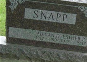 Esther R. Snapp Esther R. Snapp