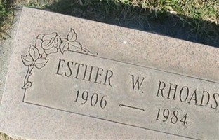 Esther W. Rhoads