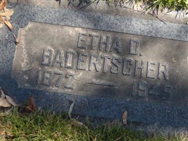 Etha D Badertscher Etha D Badertscher