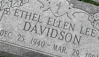 Ethel Ellen Lee Davidson