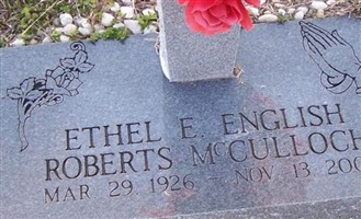 Ethel E. English Roberts McCulloch