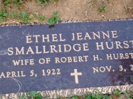 Ethel Jeanne Smallridge Hurst Ethel Jeanne Smallridge Hurst