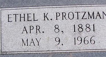 Ethel K Protzman