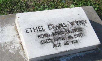 Ethel Lanora Evans Wynn Ethel Lanora Evans Wynn