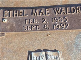 Ethel Mae Waldrop Wall Ethel Mae Waldrop Wall