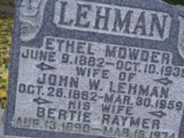 Ethel Mowder Lehman Ethel Mowder Lehman
