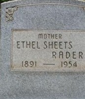 Ethel Ruth Sheets Rader Ethel Ruth Sheets Rader