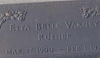 Etta Belle Varney Rutner Etta Belle Varney Rutner