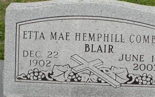 Etta Mae (Hemphill) Combs Blair