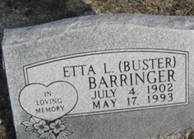 Etta L "Buster" Barringer Etta L "Buster" Barringer