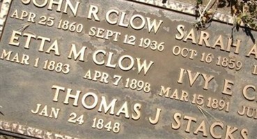 Etta M Clow Etta M Clow