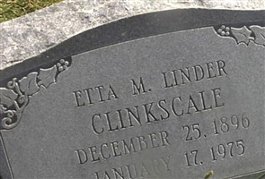 Etta M Linder Clinkscale Etta M Linder Clinkscale