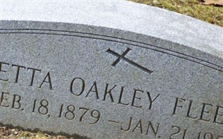 Etta Oakley Fleet Etta Oakley Fleet
