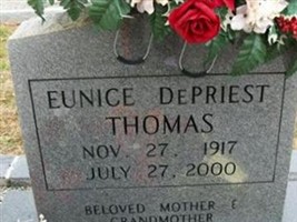 Eunice DePriest Thomas Eunice DePriest Thomas