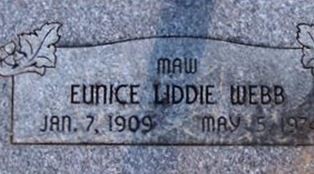 Eunice Liddie Simpson Webb Eunice Liddie Simpson Webb