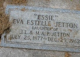 Eva Estelle "Essie" Jetton Eva Estelle "Essie" Jetton