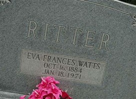 Eva Frances Watts Ritter