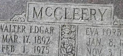 Eva Rozella Forbush Mccleery Eva Rozella Forbush Mccleery