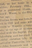 Evaline Brown Seamands-Weese Evaline Brown Seamands-Weese