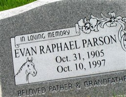 Evan Raphael "Ray" Parson Evan Raphael "Ray" Parson
