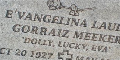 E'vangelina Lauda Gorraiz Meeker E'vangelina Lauda Gorraiz Meeker