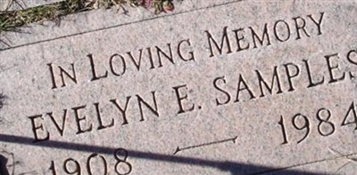 Evelyn E. Samples Evelyn E. Samples