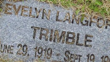 Evelyn Langford Trimble Evelyn Langford Trimble