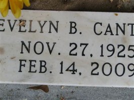 Mrs Evelyn Lenora Burrows Canter Mrs Evelyn Lenora Burrows Canter