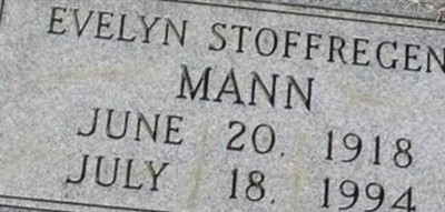Evelyn Stoffregen Mann Evelyn Stoffregen Mann
