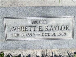 Everett E Kaylor Everett E Kaylor