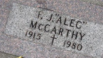 F. "Alec" J. McCarthy F. "Alec" J. McCarthy