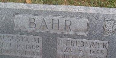 F Frederick Bahr F Frederick Bahr